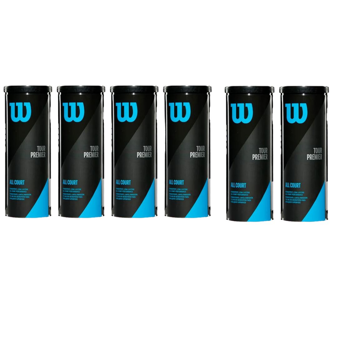 Pack 6 Unidades Pelotas Wilson Tour Premier All Court x3