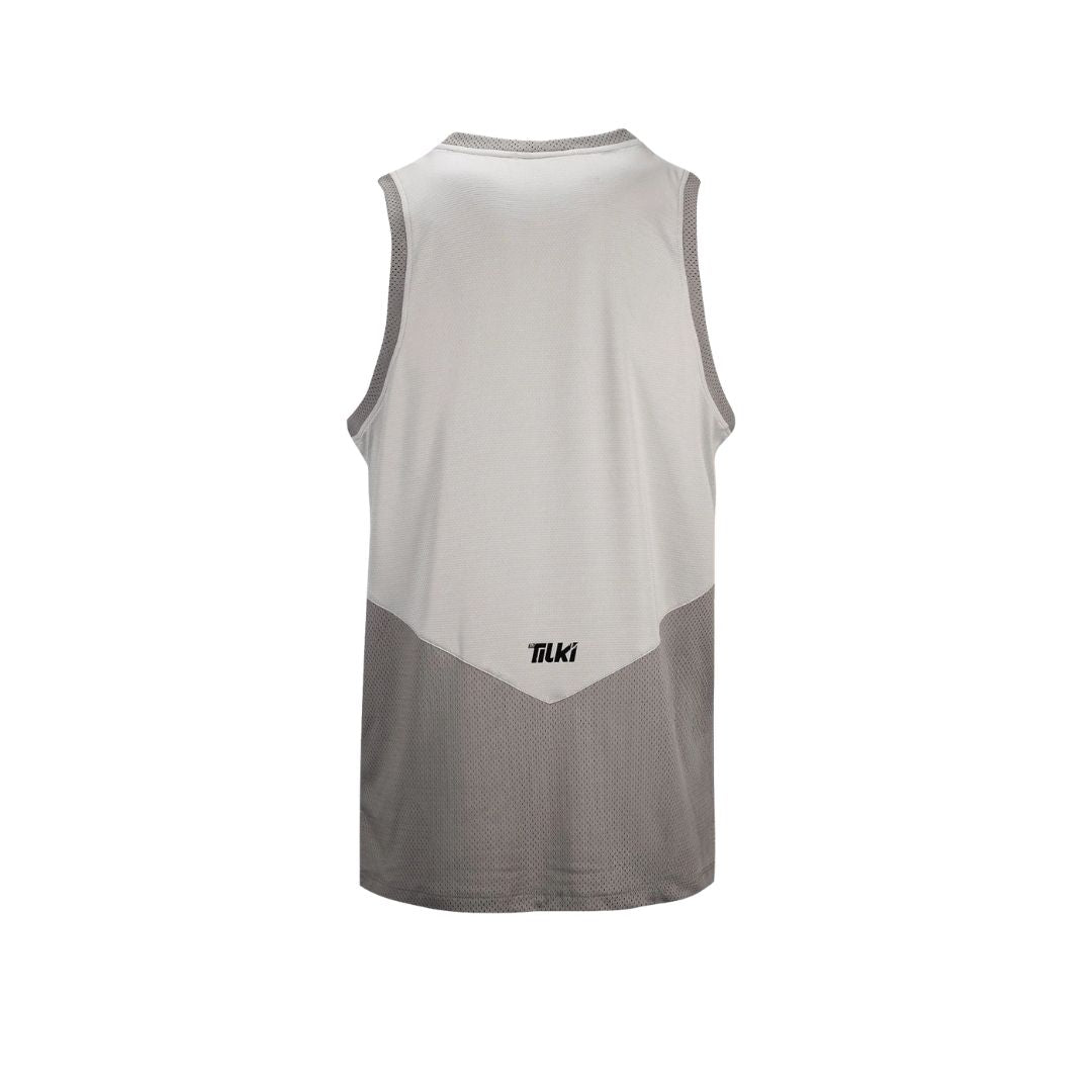 Polera Tilki Sin Mangas Tank Mesh Grey/Grey