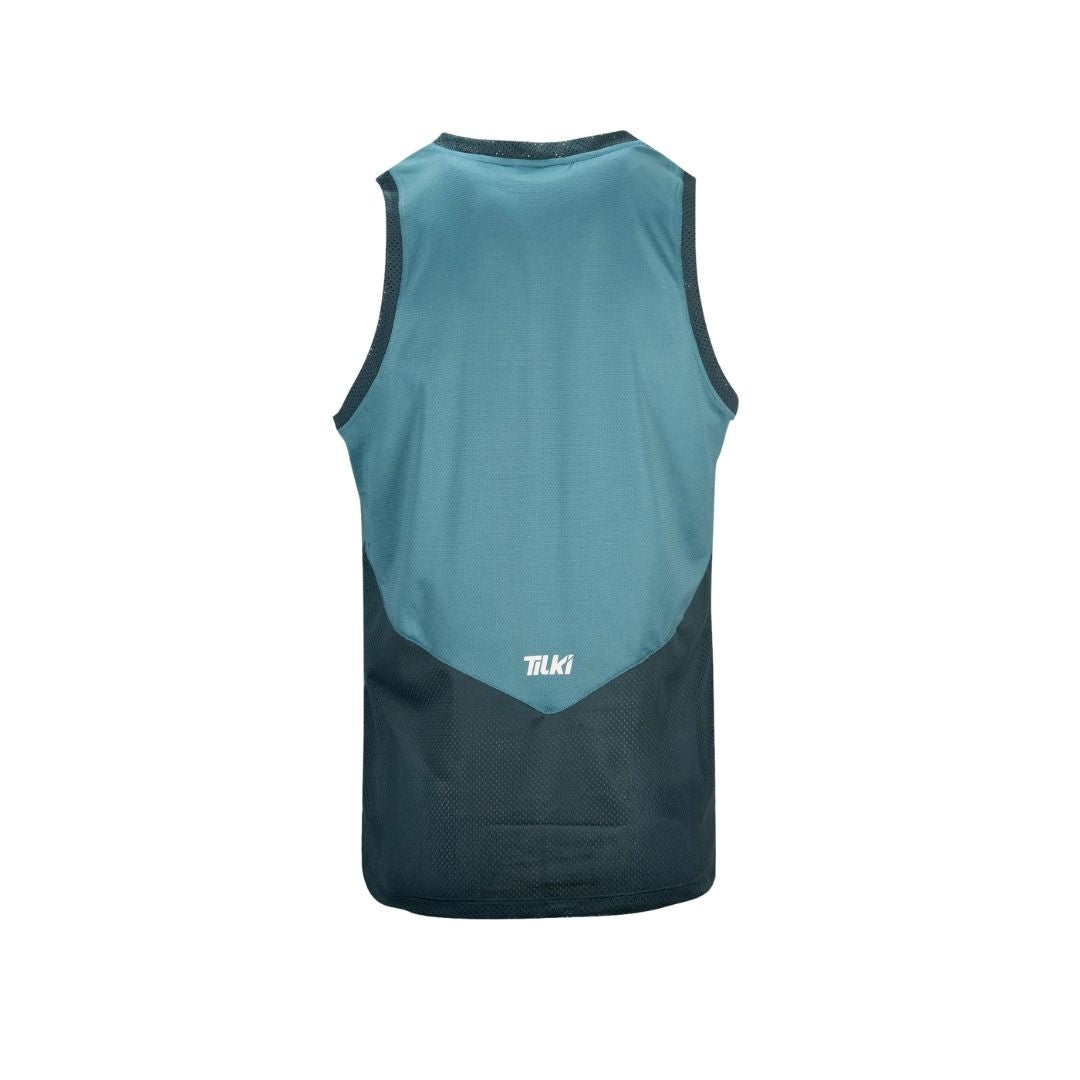 Polera Tilki Sin Mangas Tank Mesh Teal/DarkTeal