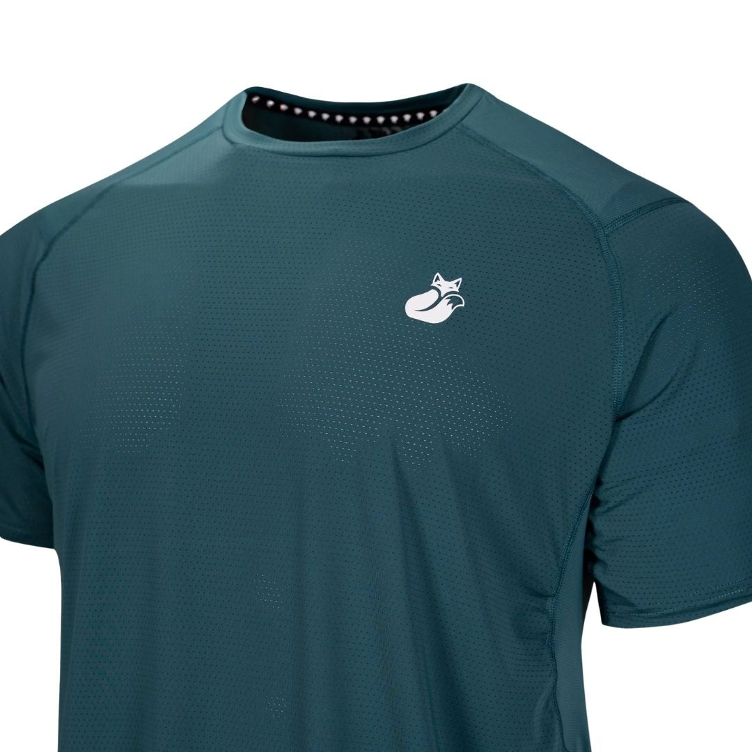 Polera Tilki Mix/Mesh Pro Lehinde Petroleum