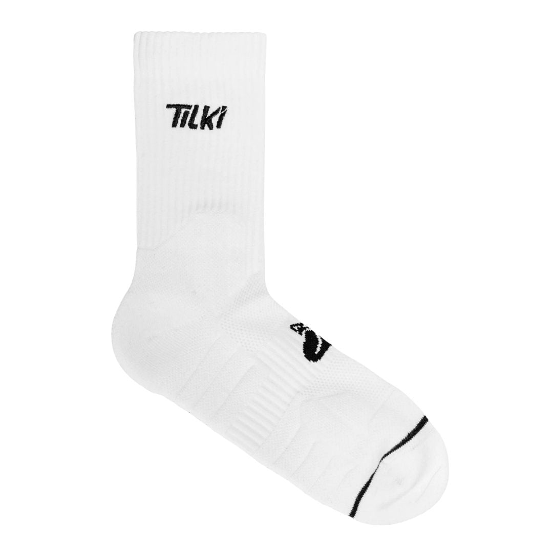 Calcetines Tilki Crew D2 Blanco/Negro