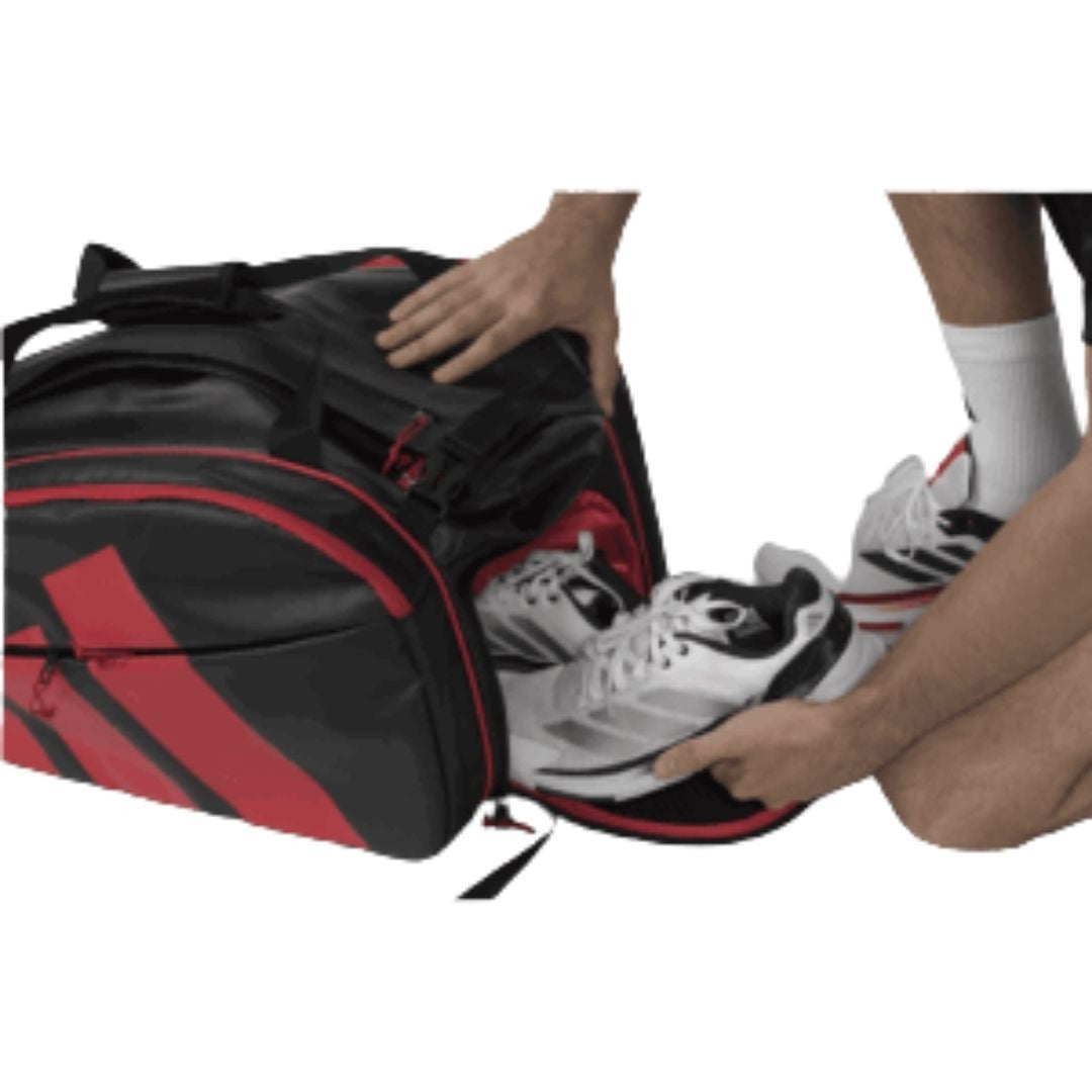 Paletero Adidas Multigame Negro/Rojo 3.5 2026 By Ale Galan