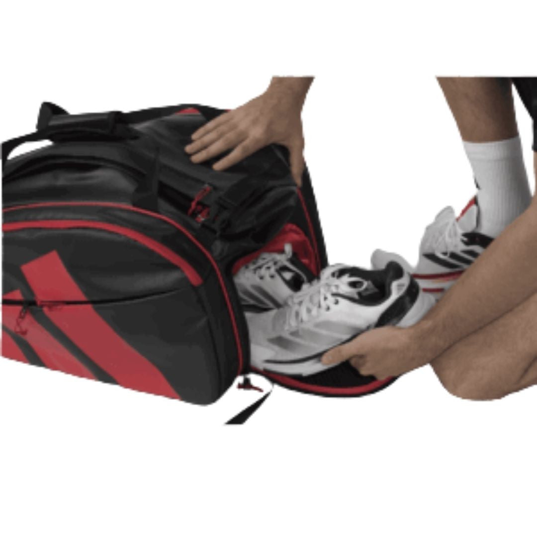 Paletero Adidas Multigame Negro/Rojo 3.5 2026 By Ale Galan