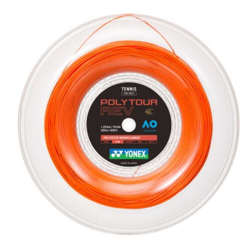 Rollo de Cuerda Yonex PolyTour Rev Naranjo 1.25