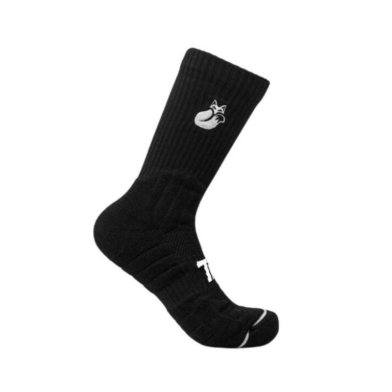 Calcetines Tilki Largos Negros/Blanco