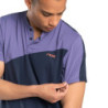 Polera Nox Pro Fit Naval Blue Bicolor