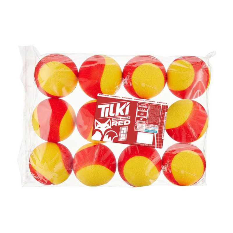 Pack Pelotas de Tenis Tilki Bombastic Jr Roja x36