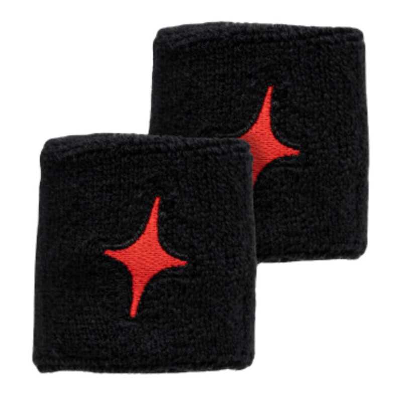 Muñequeras Starvie Negro/Rojo