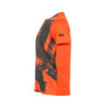 Polera Tilki Full Print Poly Temel Naranja/Negro