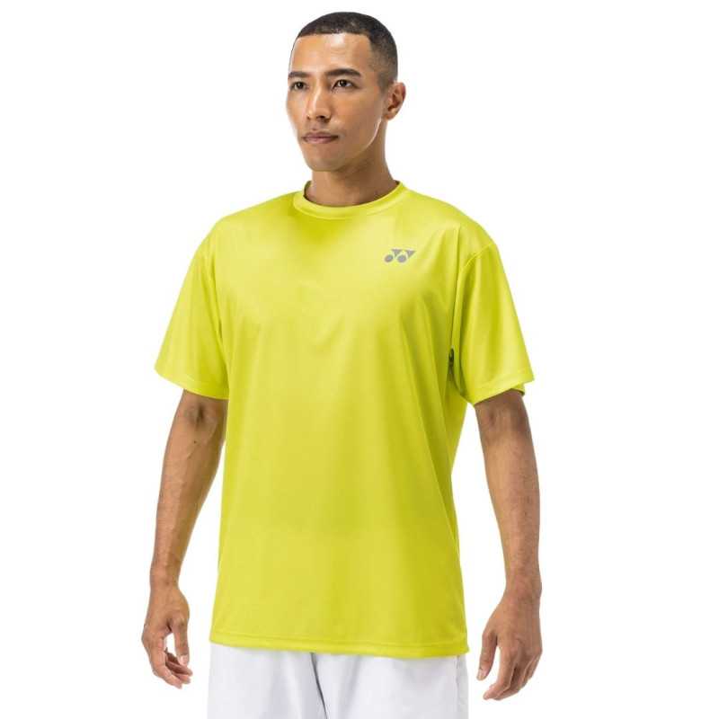 Polera Yonex Logo Pequeño Amarilla