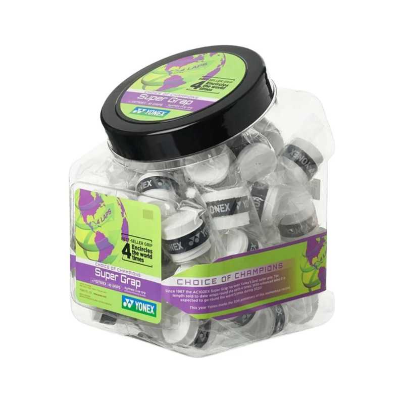 Jarra Overgrips Yonex Super Grap Blanco x60