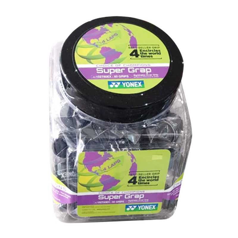 Jarra Overgrips Yonex Super Grap Negro x60