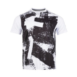 Polera Tilki Full Print Poly Temel Blanco/Negro