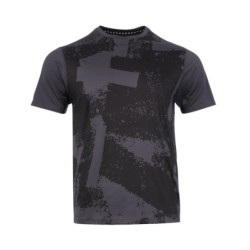 Polera Tilki Full Print Poly Temel Gris/Negro