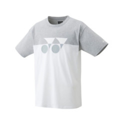 Polera Yonex Logo Bicolor Blanco/Gris