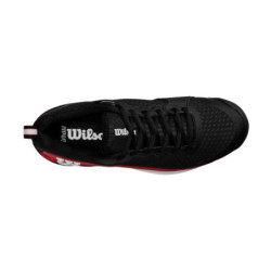 Zapatillas Wilson Rush Pro 4.5 Negro/Rojo