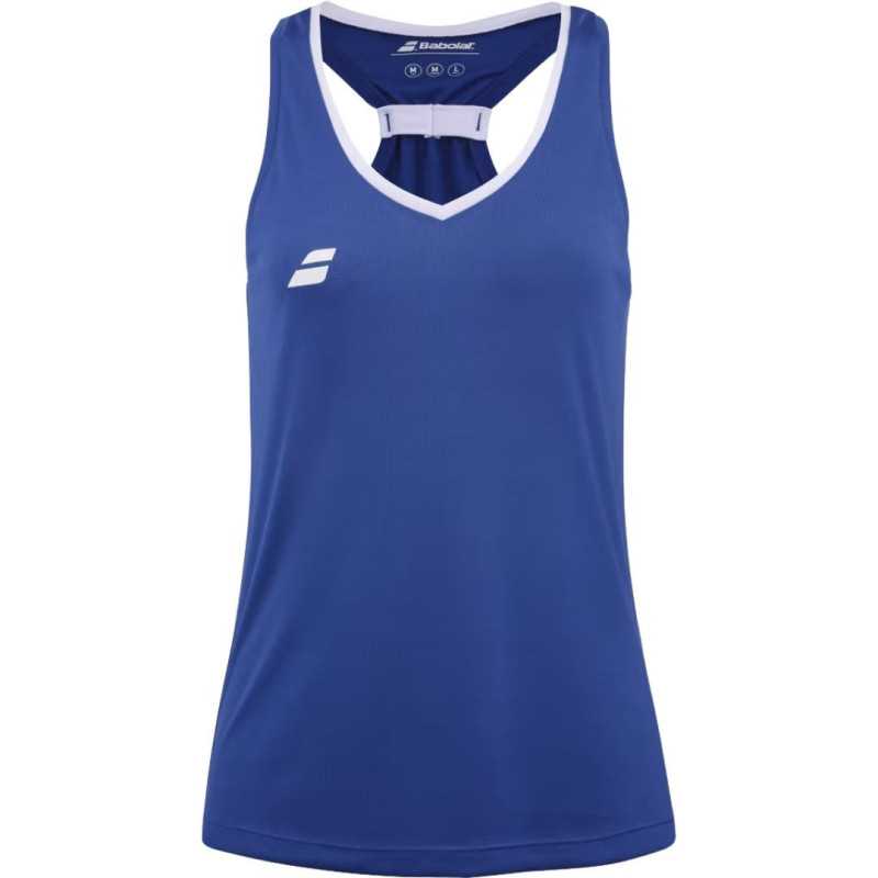 Polera Babolat Play Mujer Tank Top Azul