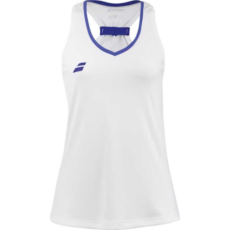 Polera Babolat Play Mujer Tank Top Blanco