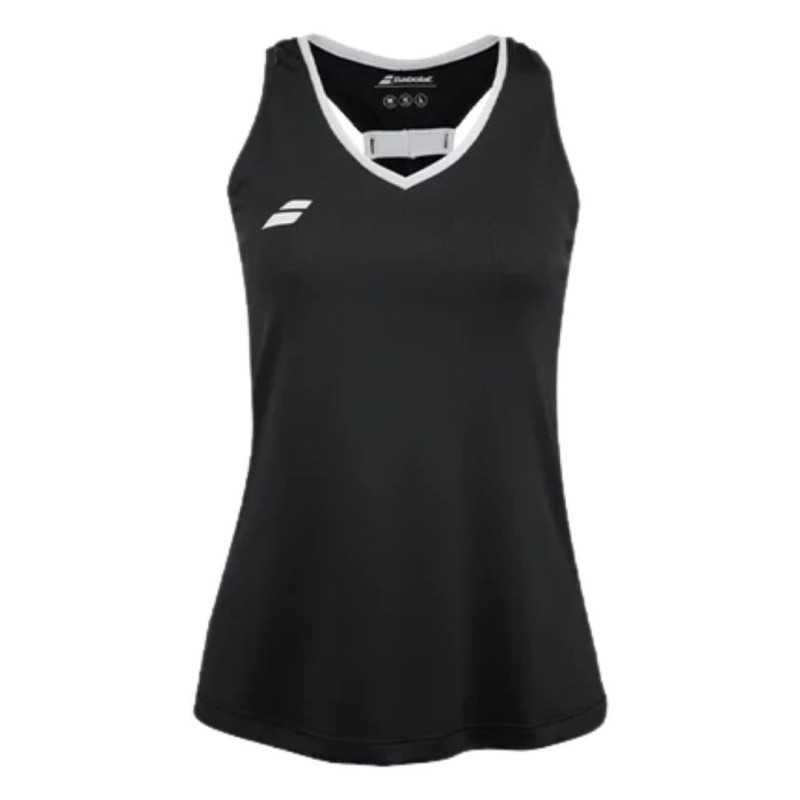 Polera Babolat Play Mujer Tank Top Negro