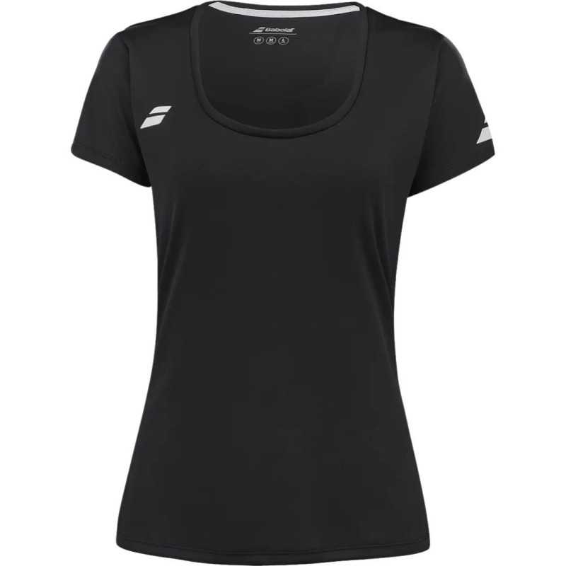 Polera Babolat Play Mujer Cap Sleeve Negro