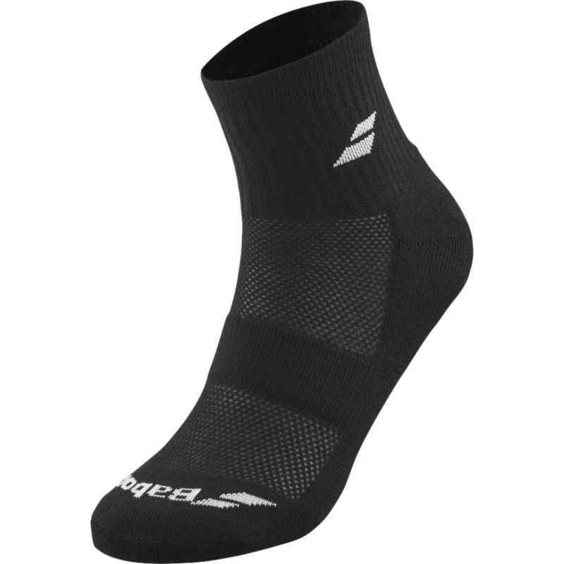Calcetines Babolat Tripack Unisex Tobilleros Negros