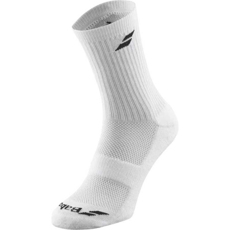 Calcetines Babolat Tripack Unisex Largos Blancos