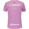 Polera Babolat Crew Neck Lebron Rosada