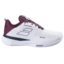 Zapatilla Babolat Mujer SFX Blanco/Rojo Terracota