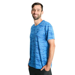Polera Wilson Poly Camuflaje Azul