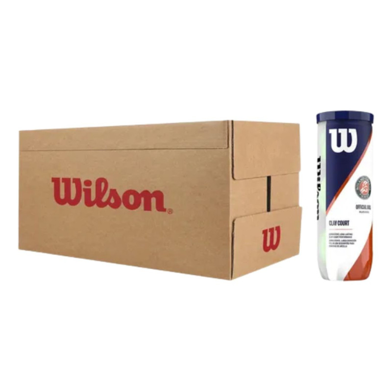 Caja de Pelotas Wilson Roland Garros x3