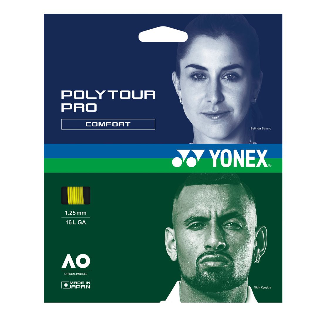 Sachet de Cuerdas Yonex PolyTour Pro Amarillo 1.25