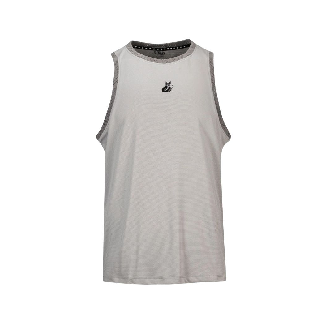 Polera Tilki Sin Mangas Tank Mesh Grey/Grey