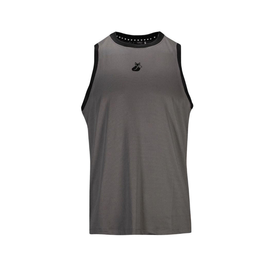 Polera Tilki Sin Mangas Tank Mesh Black/Grey