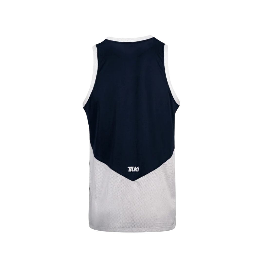 Polera Tilki Sin Mangas Tank Mesh Black/White