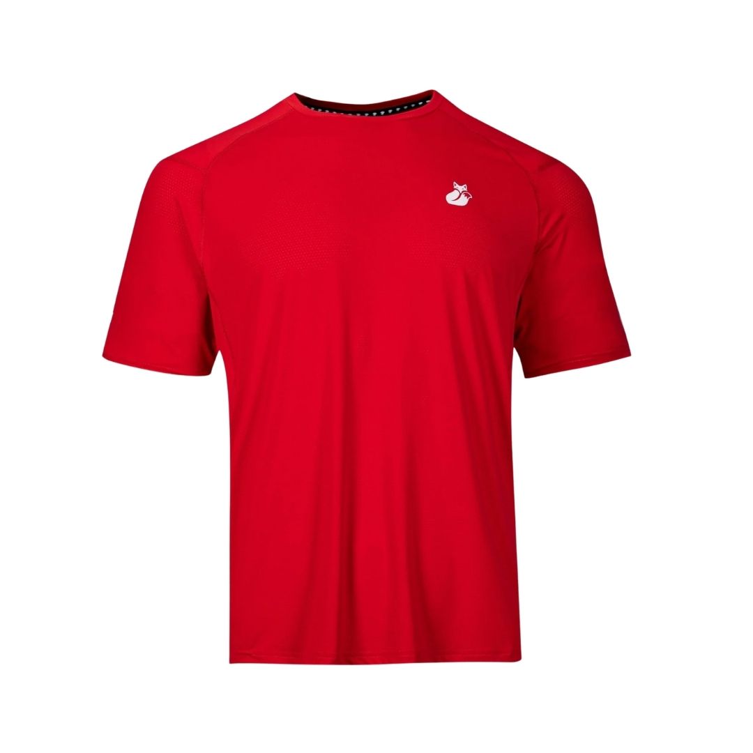 Polera Tilki Mix/Mesh Pro Lehinde Red/White