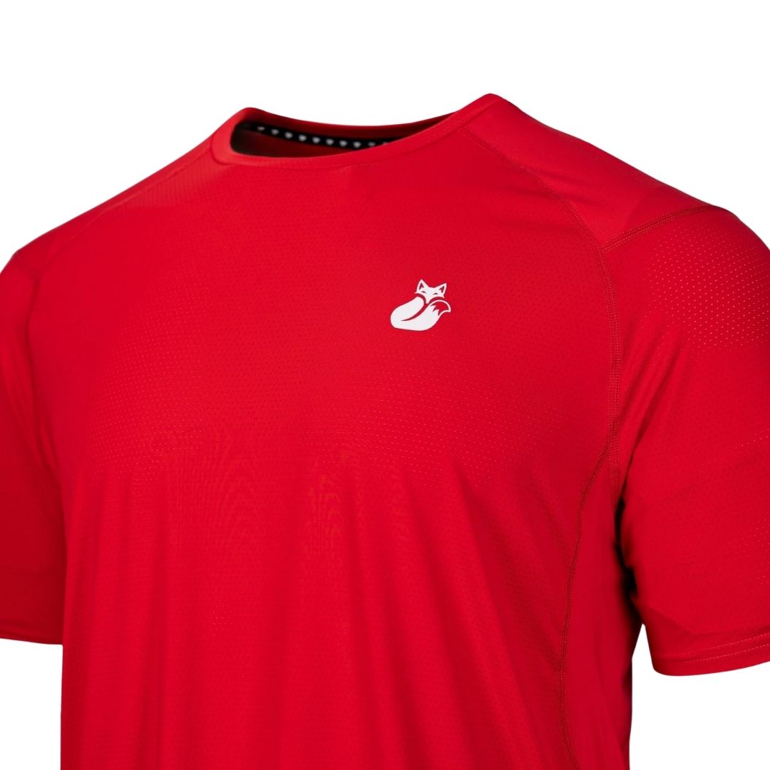 Polera Tilki Mix/Mesh Pro Lehinde Red/White