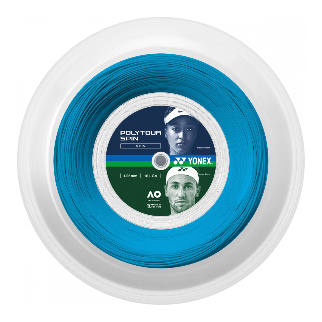 Rollo Cuerda Yonex PolyTour Spin Azul 1.25