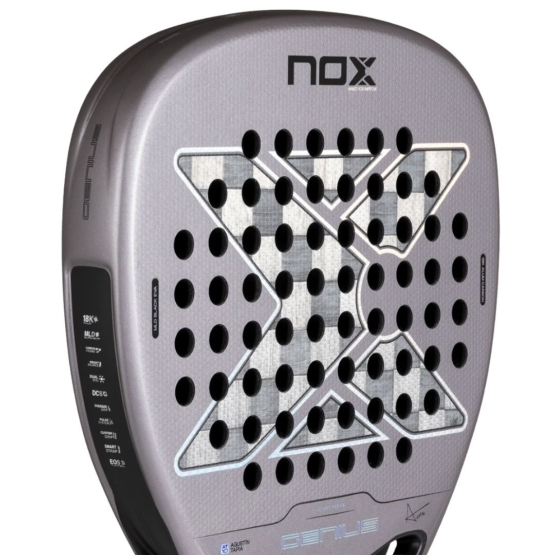 Pala Nox Genius Attack 18K Alum 2027 By Agustín Tapia - Preventa