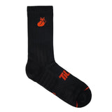 Calcetines Tilki Crew D4 Negro/Naranjo
