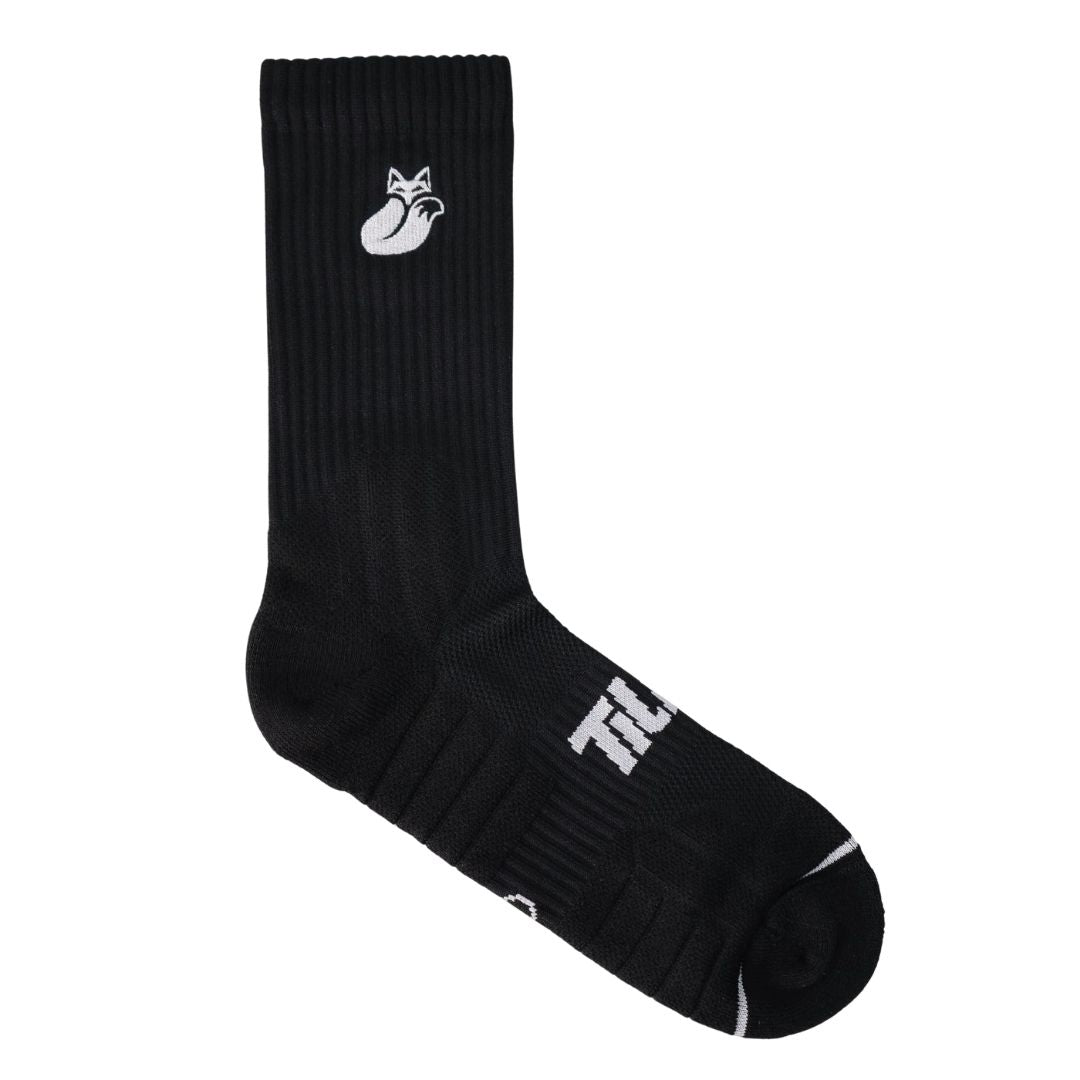 Calcetines Tilki Crew D4 Negro/Blanco