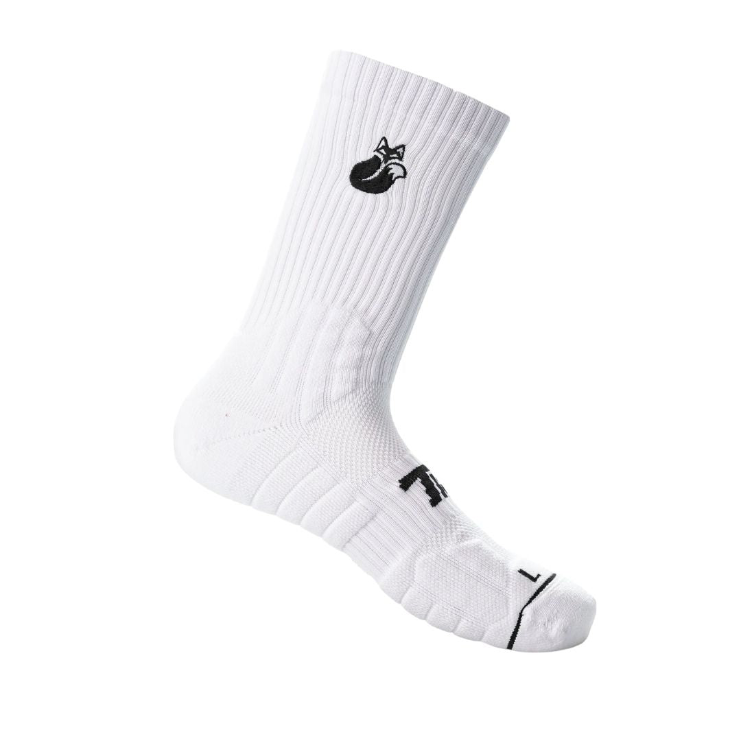 Calcetines Tilki Crew D4 Blanco/Negro