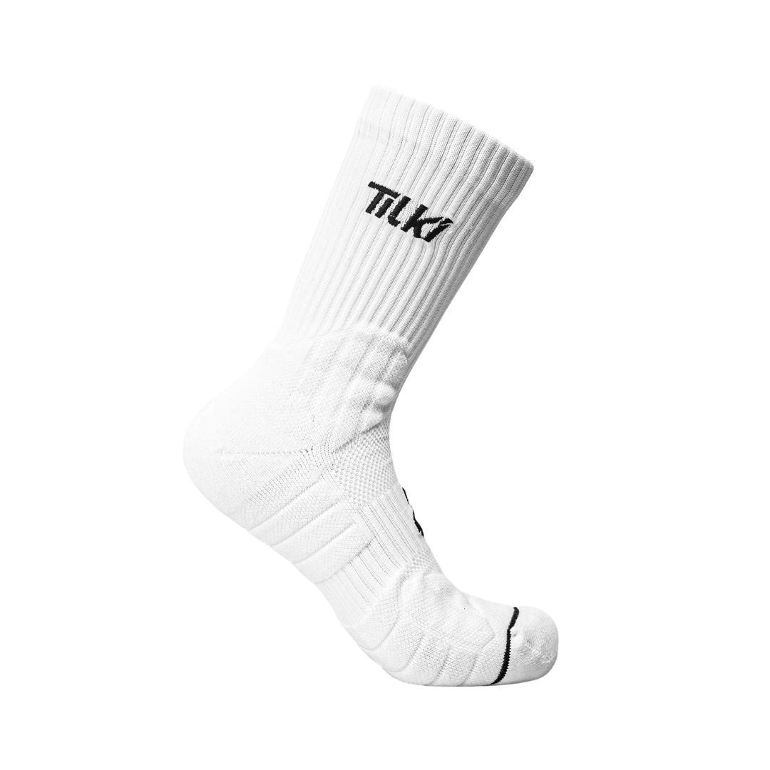 Calcetines Tilki Crew D2  Blanco/Negro