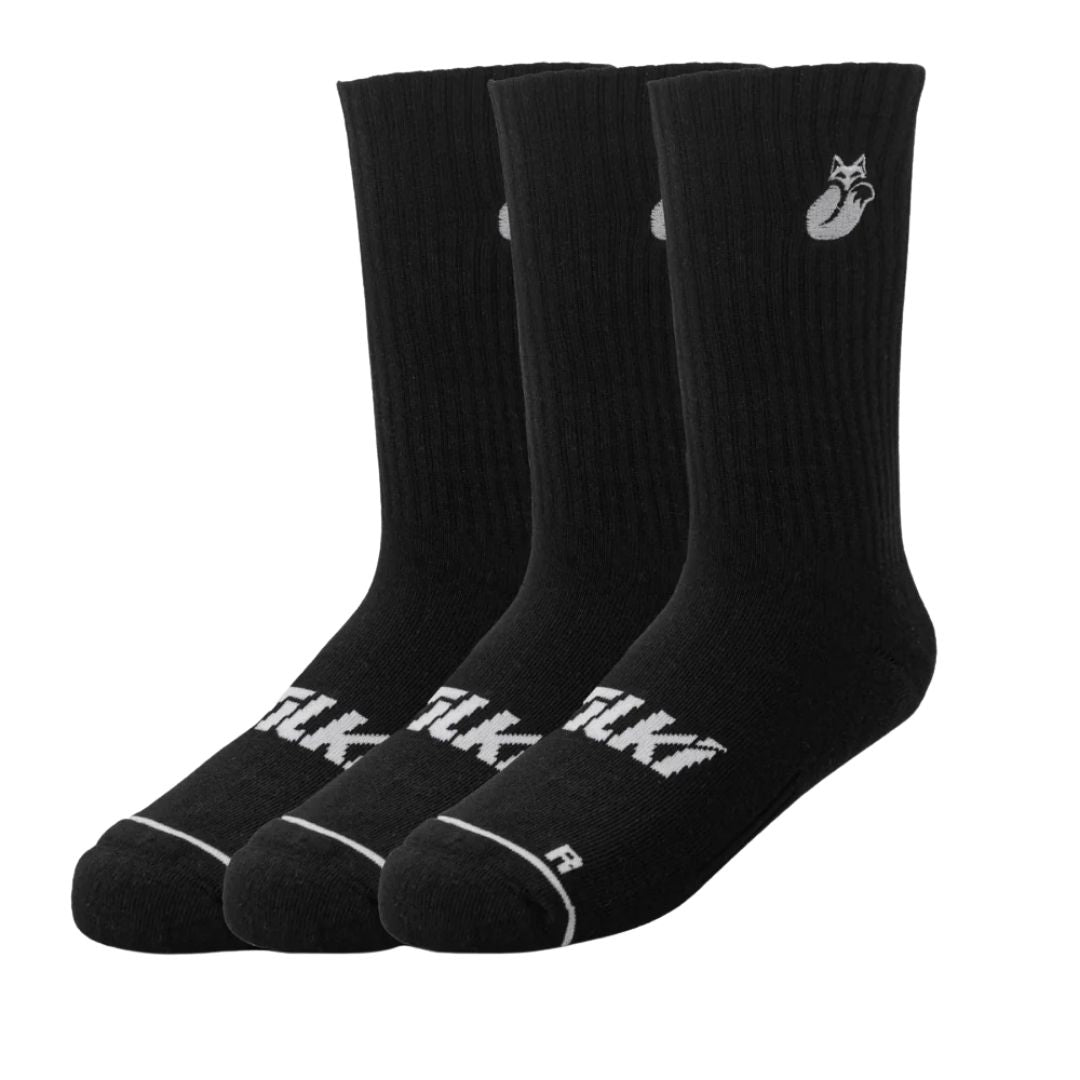 Calcetines Tilki Comfort Tripack Negro/Blanco