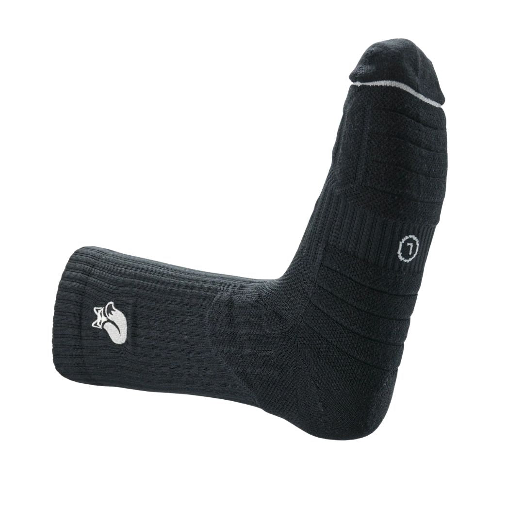 Calcetines Tilki Crew D3 Negro/Blanco