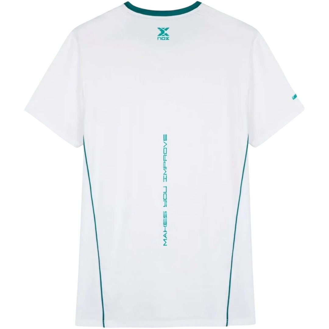 Polera Nox Pro White Ivy Green