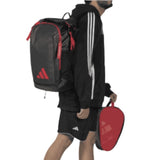 Mochila Adidas Multigame 3.5 Negro/Rojo 2026 By Ale Galan