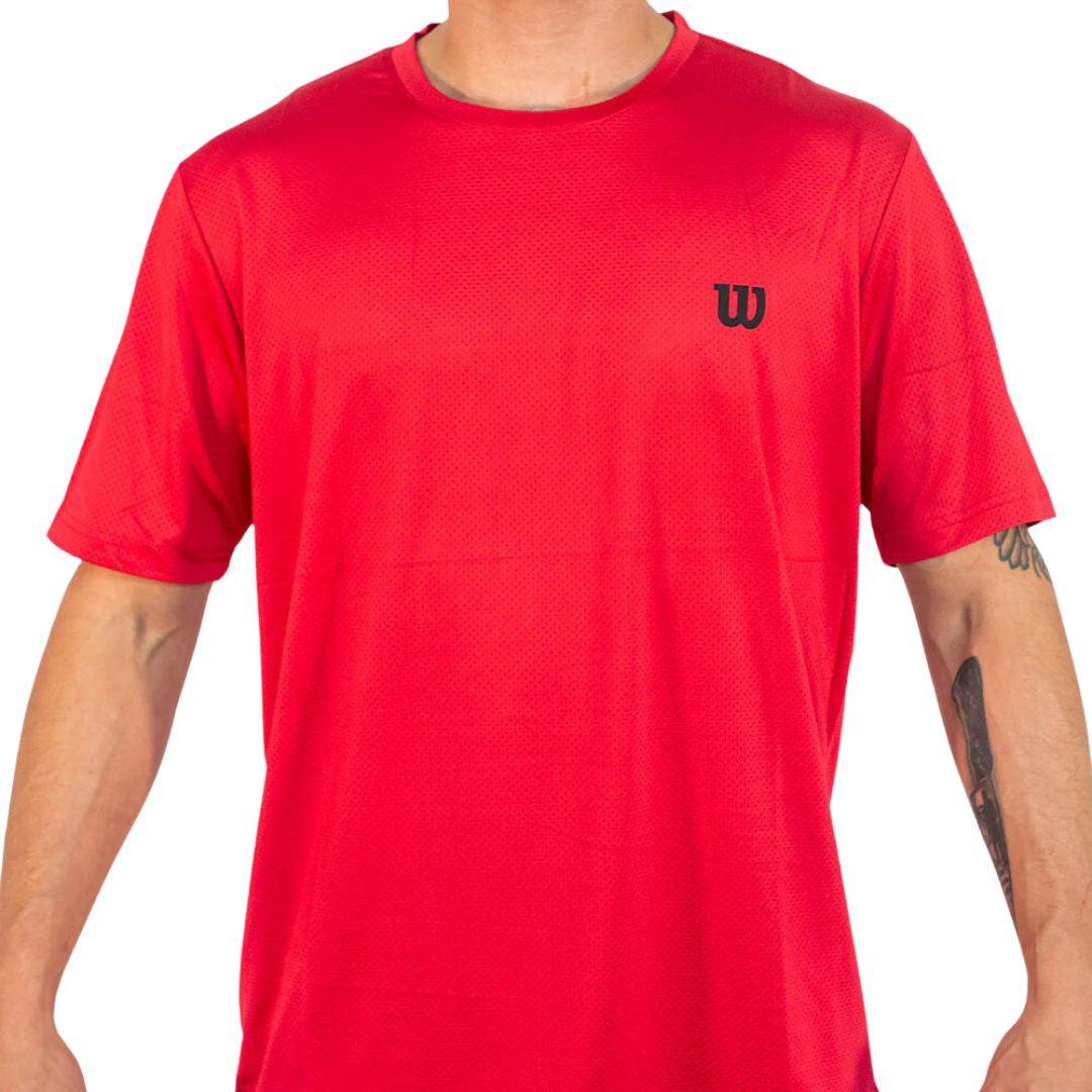 Polera Wilson Mesh Roja - M
